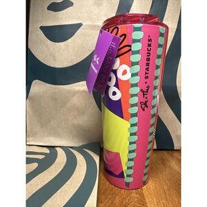 NEW Starbucks 2024 Spring Artist Collection StainlessSteel Cold Cup Tumbler 16oz